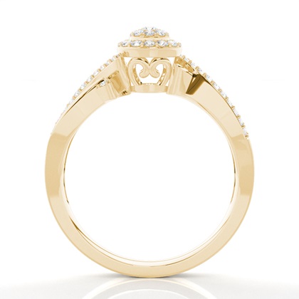 Yellow Gold Promise Diamond Rings