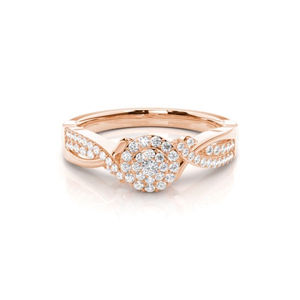 Round Diamond Promise Rings