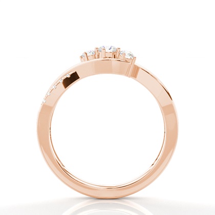 Rose Gold Promise Diamond Rings