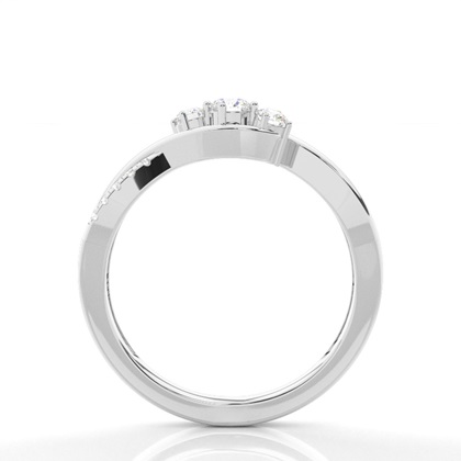 Prong Setting Round Diamond Promise Ring