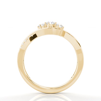 Yellow Gold Promise Diamond Rings