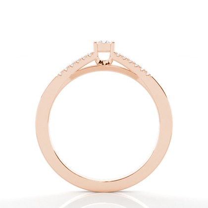 Rose Gold Promise Diamond Rings