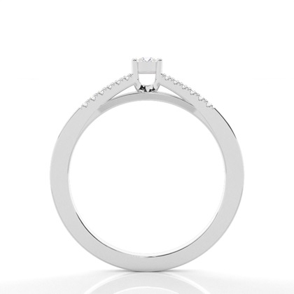 Prong Setting Round Diamond Promise Ring
