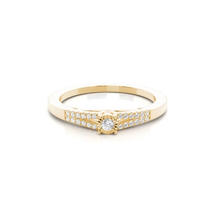 Round Diamond Promise Rings