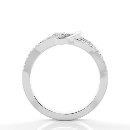 Prong Setting Round Diamond Promise Ring