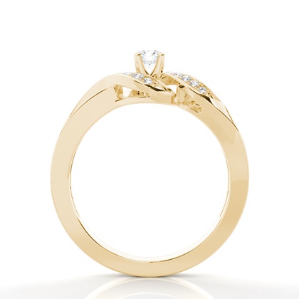 Yellow Gold Promise Diamond Rings