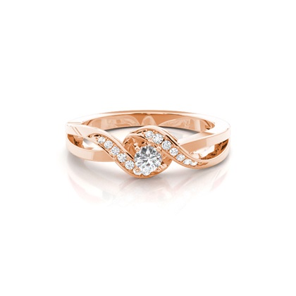 Round Diamond Promise Rings