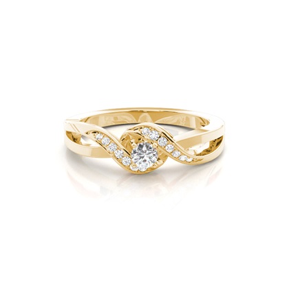 Round Diamond Promise Rings