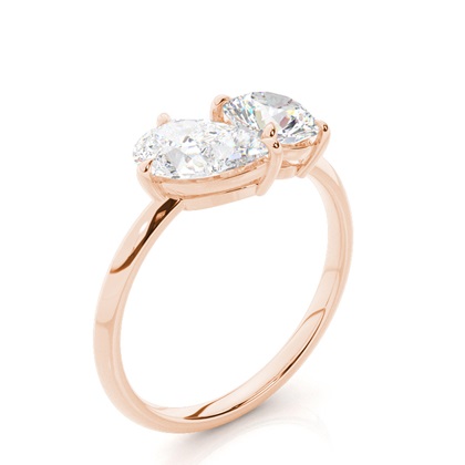 Rotgold Diamant Ohrringe