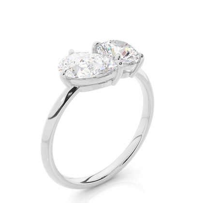 Gemischte Formen Diamant Ohrringe