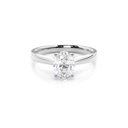 Oval Cut Diamond Rings
