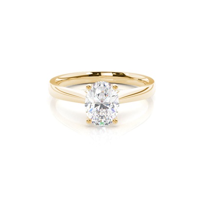 Oval Cut Diamond Rings