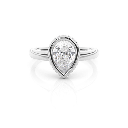 Pear Womens Diamond Engagement Rings