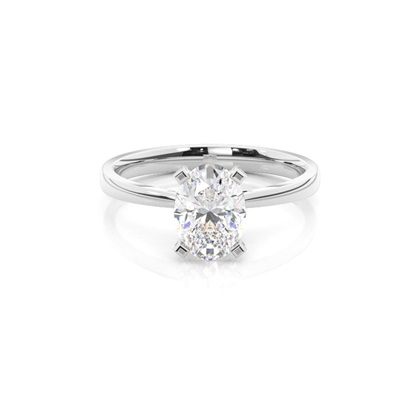 Oval Cut Diamond Rings
