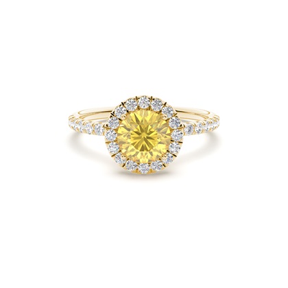 Yellow Gold Yellow Diamond Engagement Rings