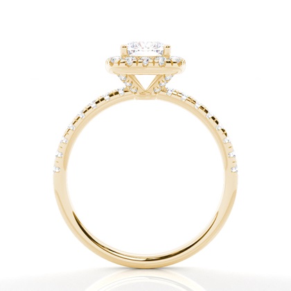 Yellow Gold Moissanite Engagement Rings	