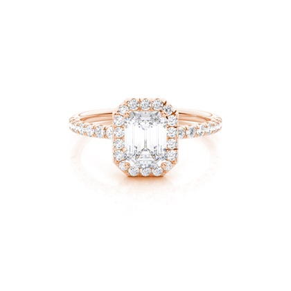 Prong Setting Moissanite Halo Engagement Ring