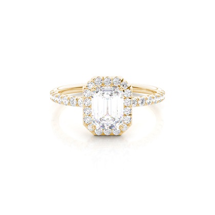 Emerald Cut Diamond Engagement Rings