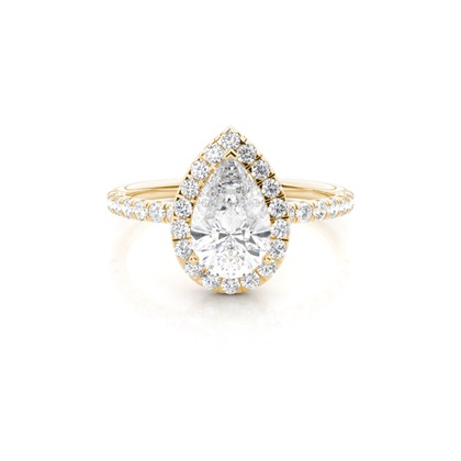 Pear Shaped Diamond Engagement Rings