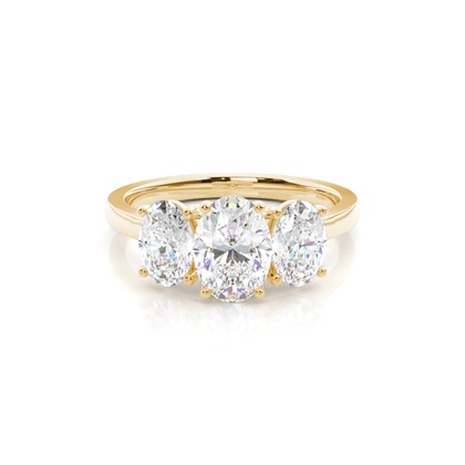 Prong Setting Trilogy Diamond Ring