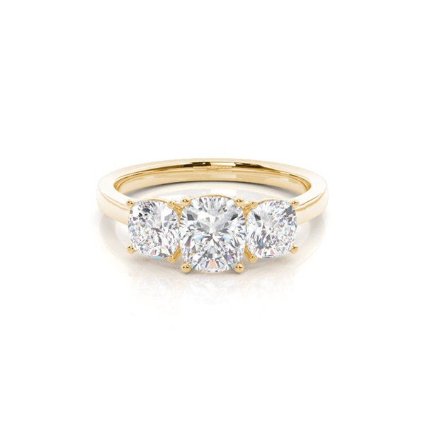 Prong Setting Trilogy Diamond Engagement Ring