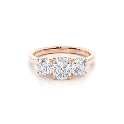 Prong Setting Trilogy Diamond Engagement Ring