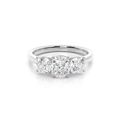 Prong Setting Trilogy Diamond Ring