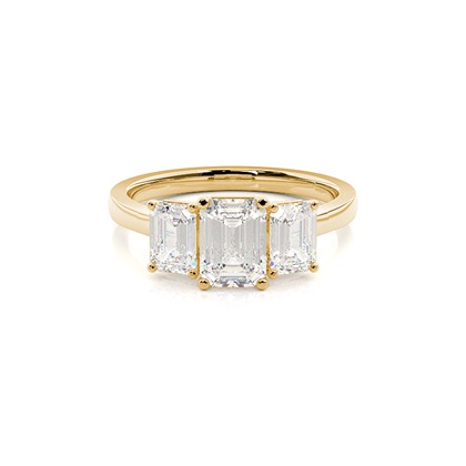 Prong Setting Trilogy Diamond Engagement Ring