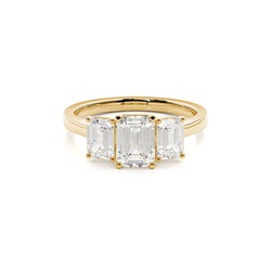 Prong Setting Trilogy Diamond Engagement Ring