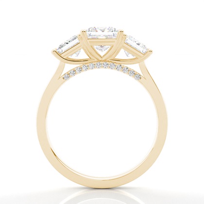 Trilogie-Diamant-Verlobungsring In Krappenfassung