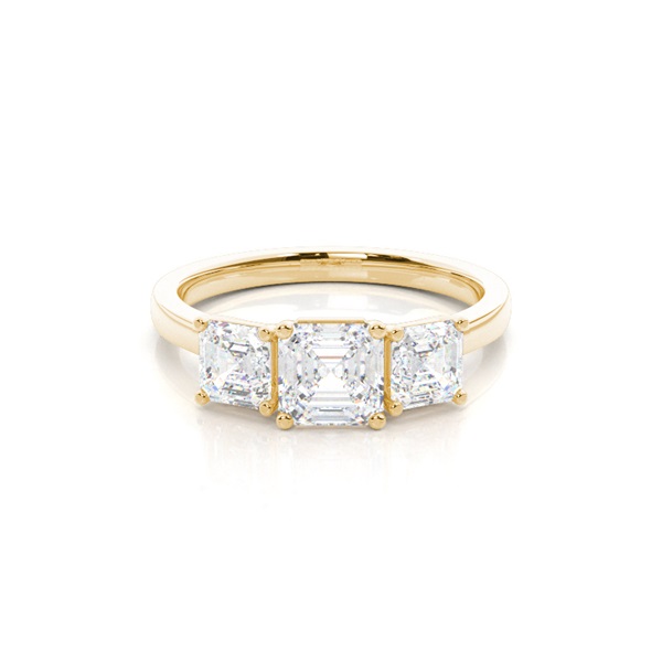 Prong Setting Trilogy Diamond Engagement Ring