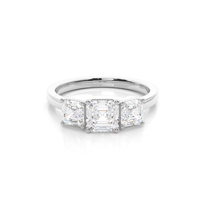 Asscher Diamond Rings