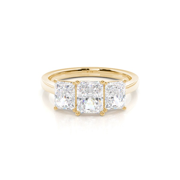 Prong Setting Trilogy Diamond Engagement Ring