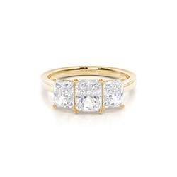 Prong Setting Trilogy Diamond Engagement Ring