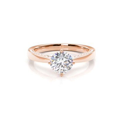 Rose Gold Diamond Engagement Rings