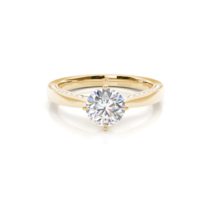 Yellow Gold Diamond Engagement Rings
