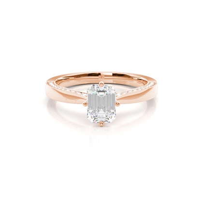 Emerald-Cut Diamond Rings