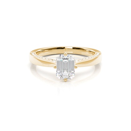 Emerald-Cut Diamond Rings