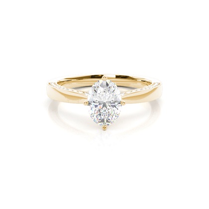 Oval Cut Diamond Rings