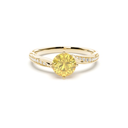 Yellow Gold Yellow Diamond Engagement Rings