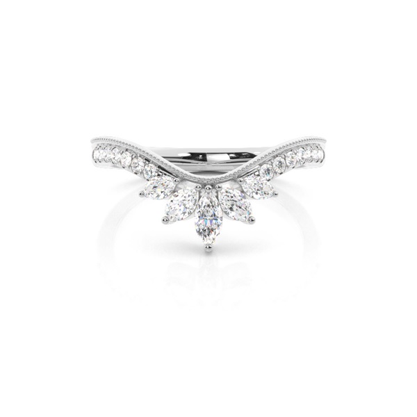Micro Prong Set Diamond Half Eternity Ring