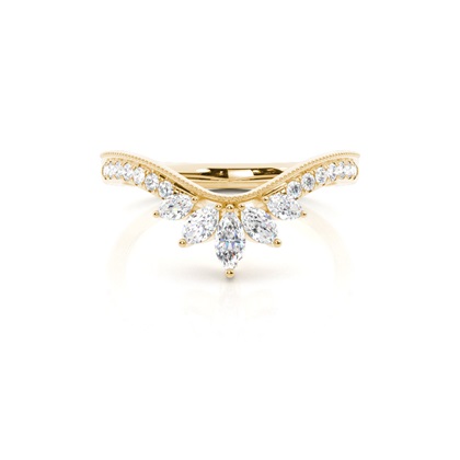 Round Yellow Gold Eternity Diamond Rings