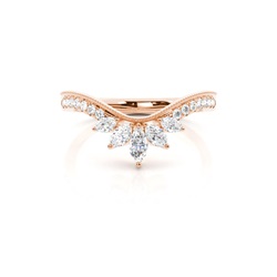 Micro Prong Set Diamond Half Eternity Ring