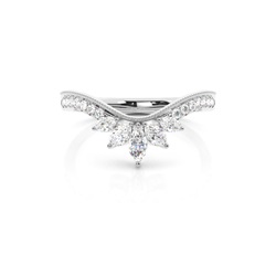 Micro Prong Set Diamond Halter Ewigkeit Ring