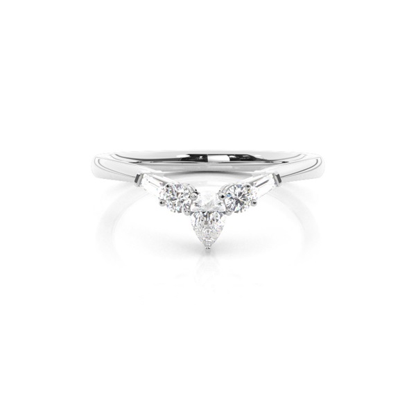 Prong Set Diamond Half Eternity Ring