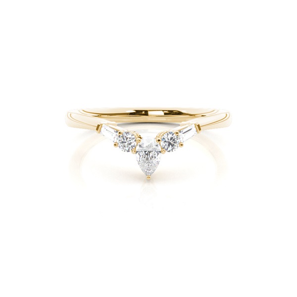 Prong Set Diamond Half Eternity Ring