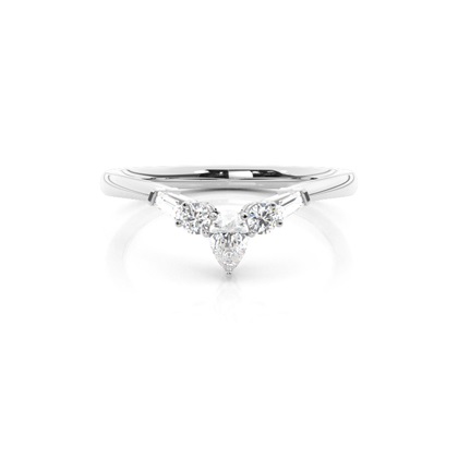 White Gold Half Eternity Diamond Rings