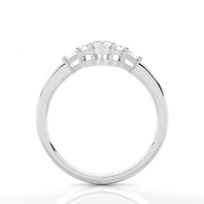 Prong Set Diamant Halb Ewigkeit Ring