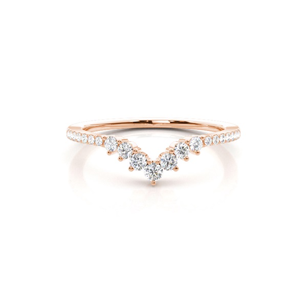 Prong Set Diamond Half Eternity Ring