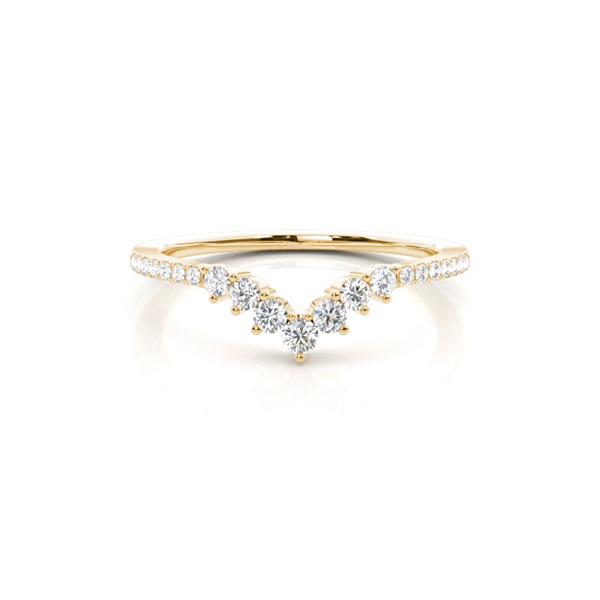 Prong Set Diamond Half Eternity Ring